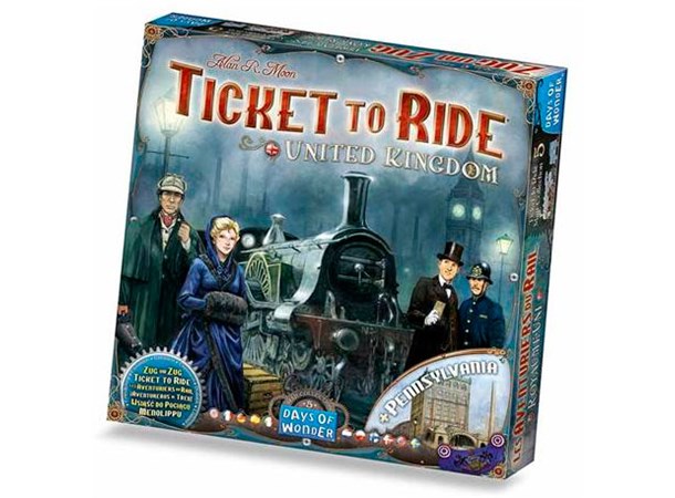 Ticket to Ride Map Coll 5 United Kingdom United Kingdom + Pennsylvania 